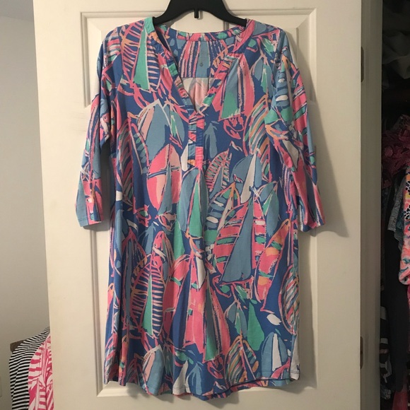 Lilly Pulitzer Dresses & Skirts - Lilly Pulitzer out to sea bay blue boat Ali dress